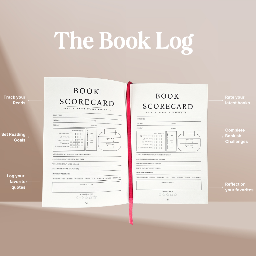 Book Log Reading Journal for Book Lovers – Hardcover Journal with 120 Review Pages | Track & Review Reads, Reading Progress & Club Notes
