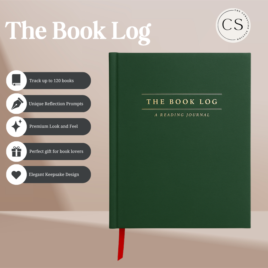 Book Log Reading Journal for Book Lovers – Hardcover Journal with 120 Review Pages | Track & Review Reads, Reading Progress & Club Notes