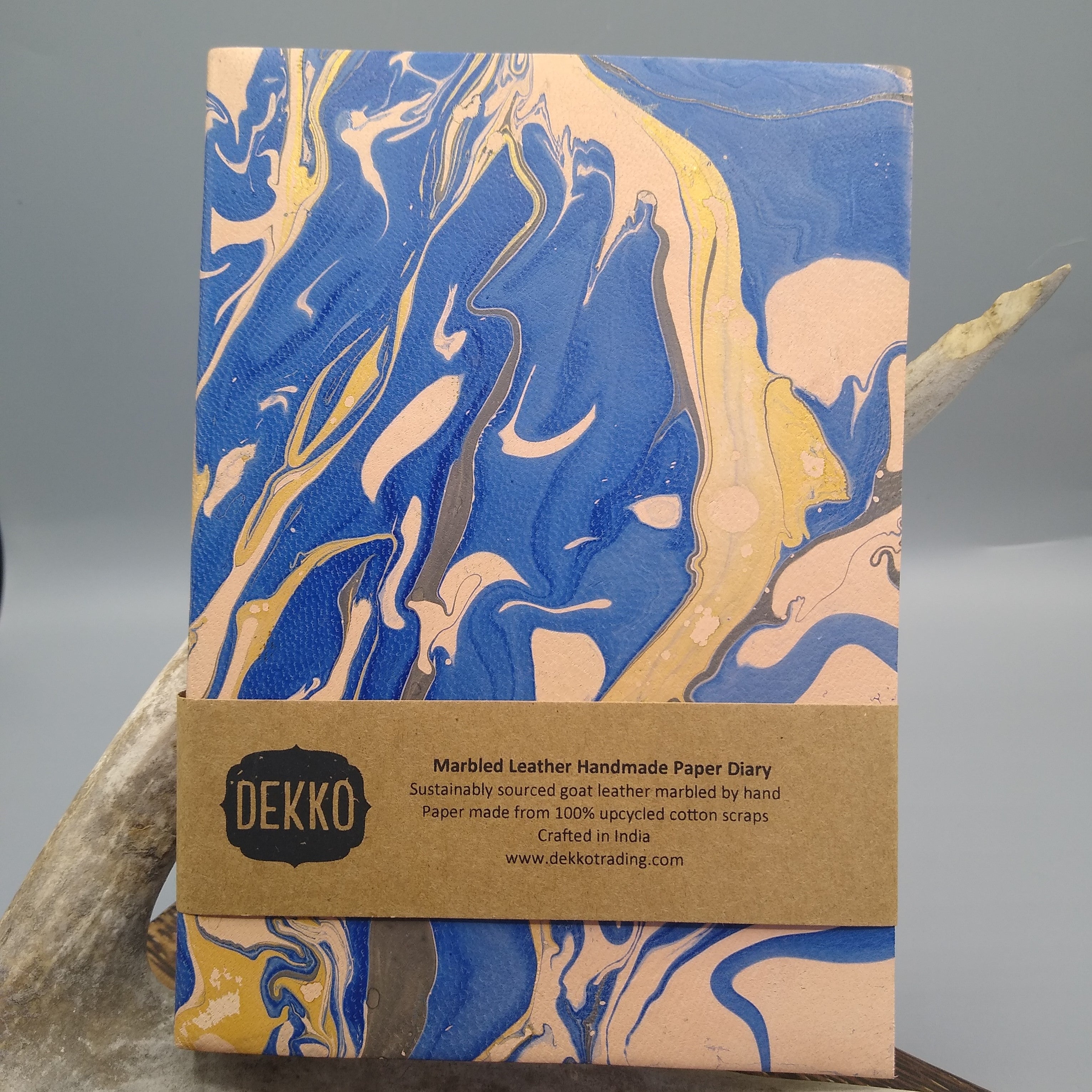 Marbled Leather Journal