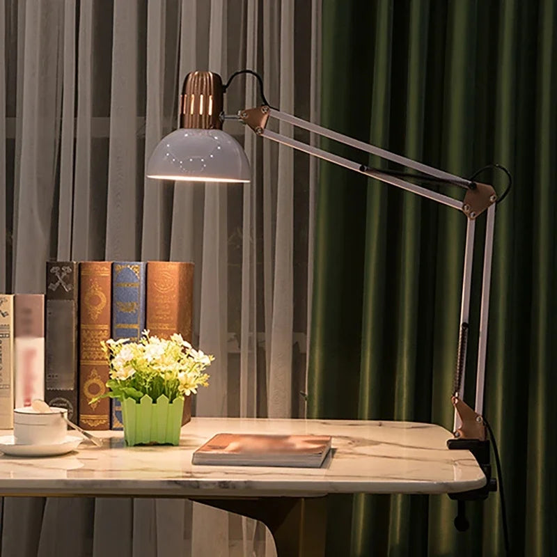 ED Studio Desk Lamp - Vintage Portable Fixture with Clamp for Reading, Writing, and Study